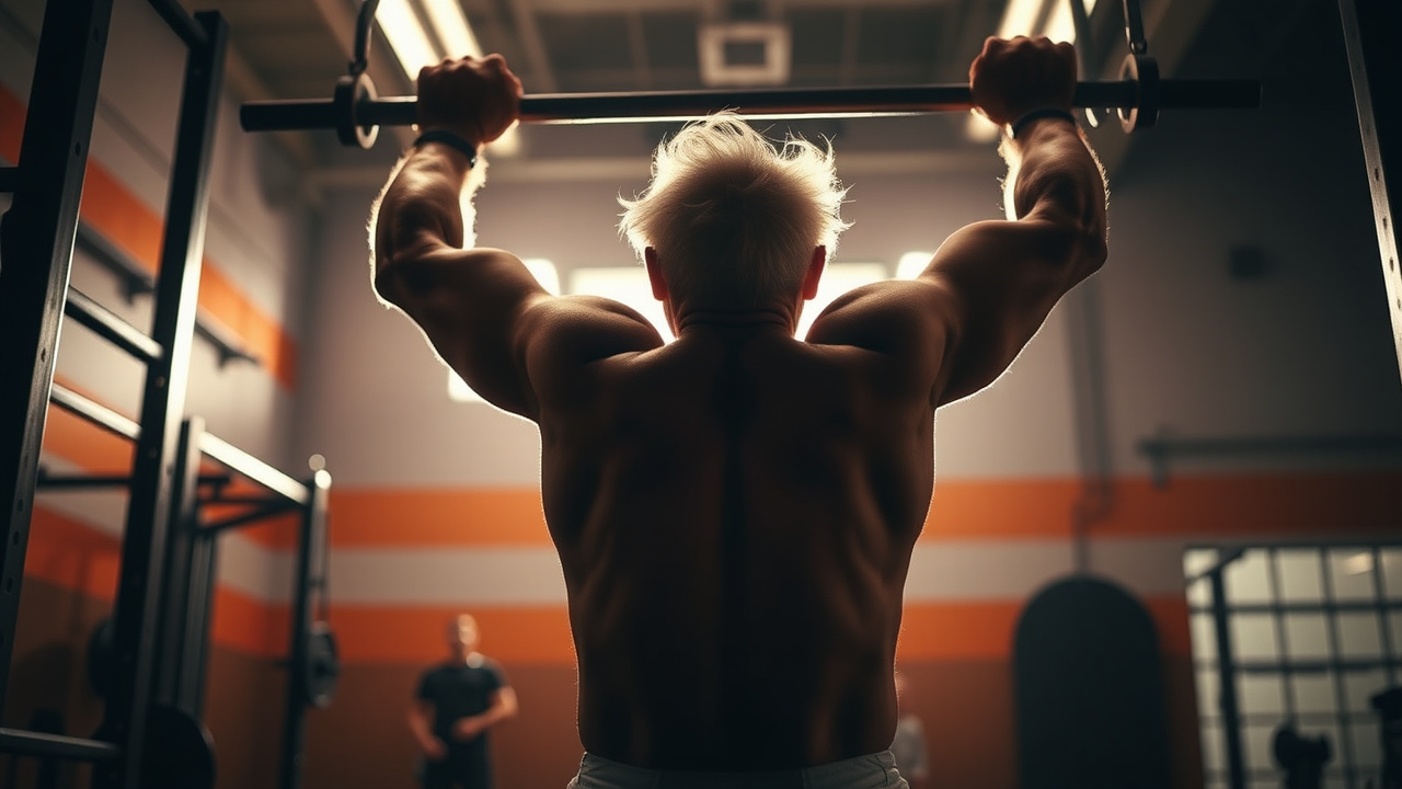 76 And Thriving: One Man's Daily Muscle-Ups Defy Aging Myths