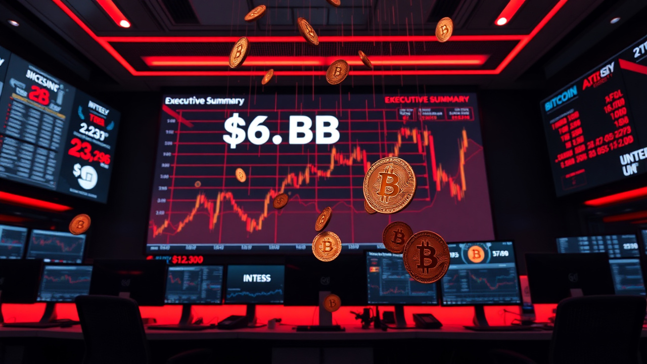 Bitcoin Plummets: $6.8B In Long Positions At Risk Amid Rising Geopolitical Tensions