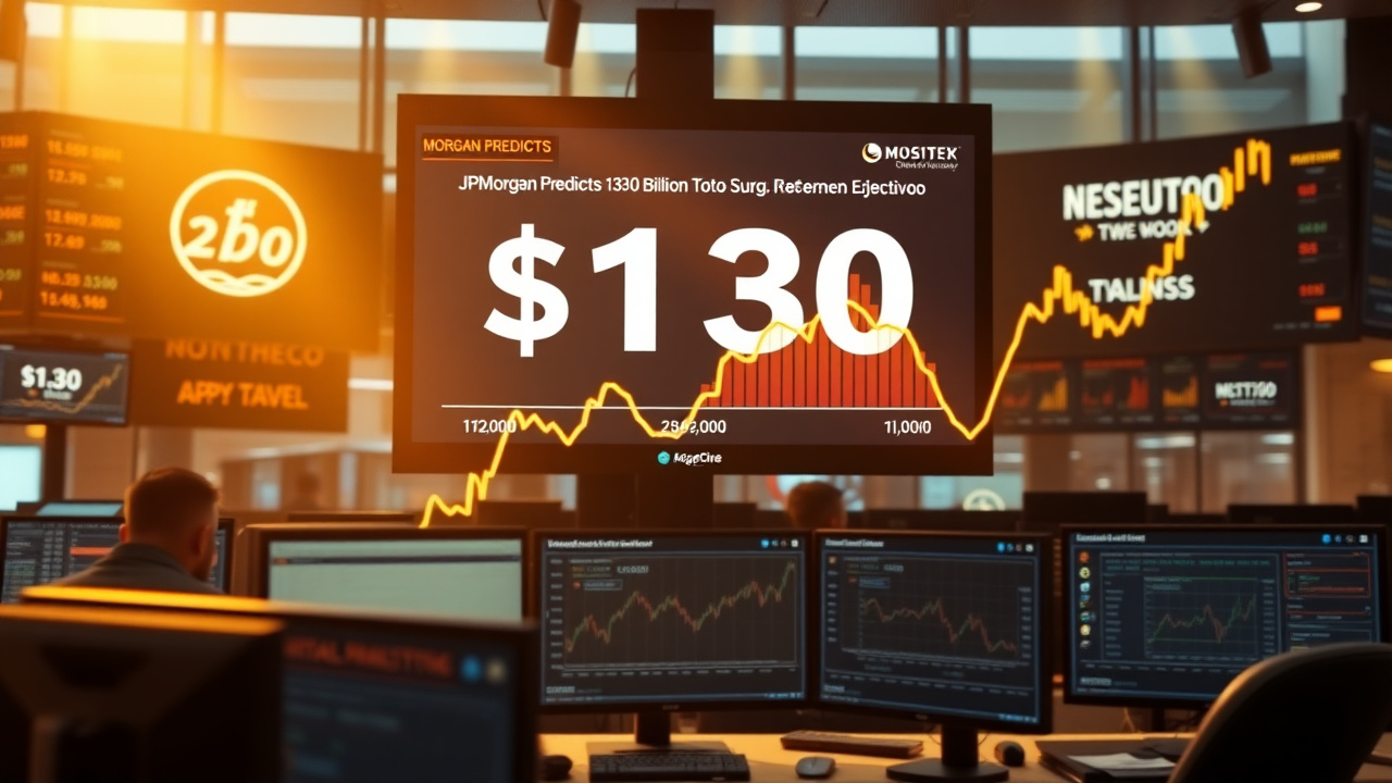 JPMorgan Predicts $130 Billion Crypto Surge While DeFi Stagnates at $84.81 Billion