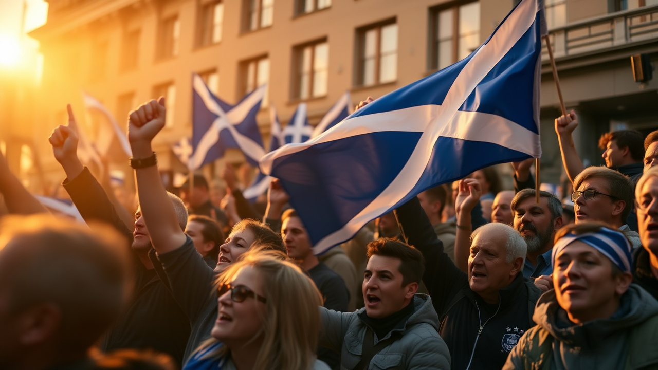 Scottish Fans Stunned Boston With 10-Minute Cop Slide Bagpipe Tribute That Went Viral